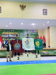 Nafis Fajriyuz Zuhur saat menjuarai Pencak Silat Tunggal Utra Pomprov Jatim 2023 (Foto: Nafis Fajriyuz Zuhur)