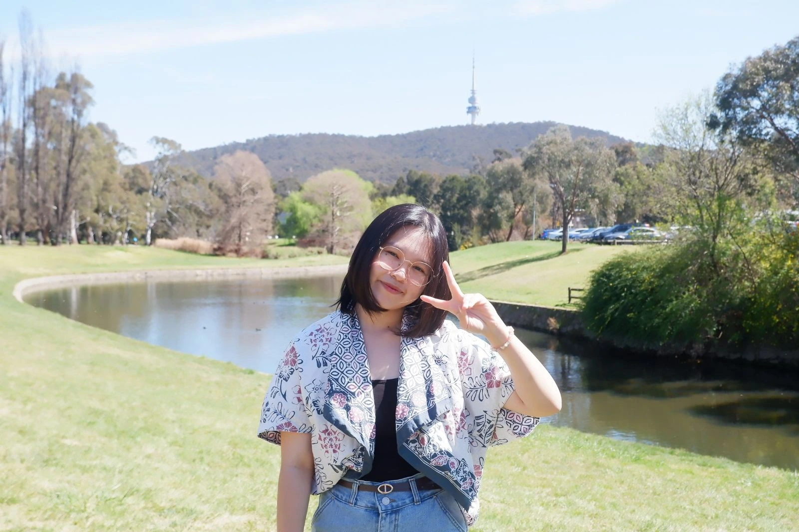 Yovensa Angie, a Faculty of Social and Political Sciences student, participated in the Indonesian International Student Mobility Awards program at the Australian National University. (Photo: By courtesy)