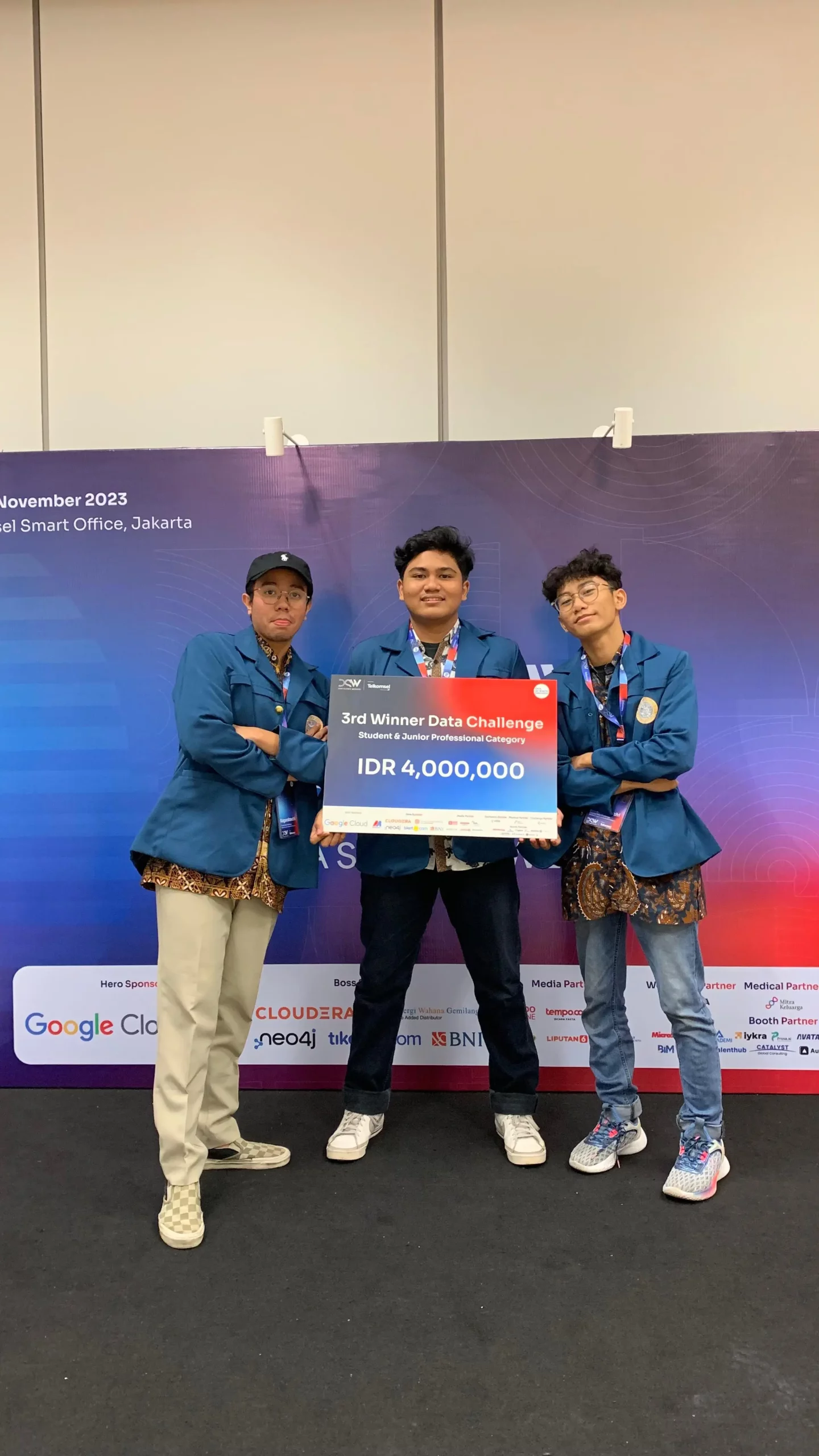 Dalam ajang kompetisi Data Science Indonesia Powered by Telkomsel Jakarta pada Sabtu (25/11/202). (Foto.Istimewa)