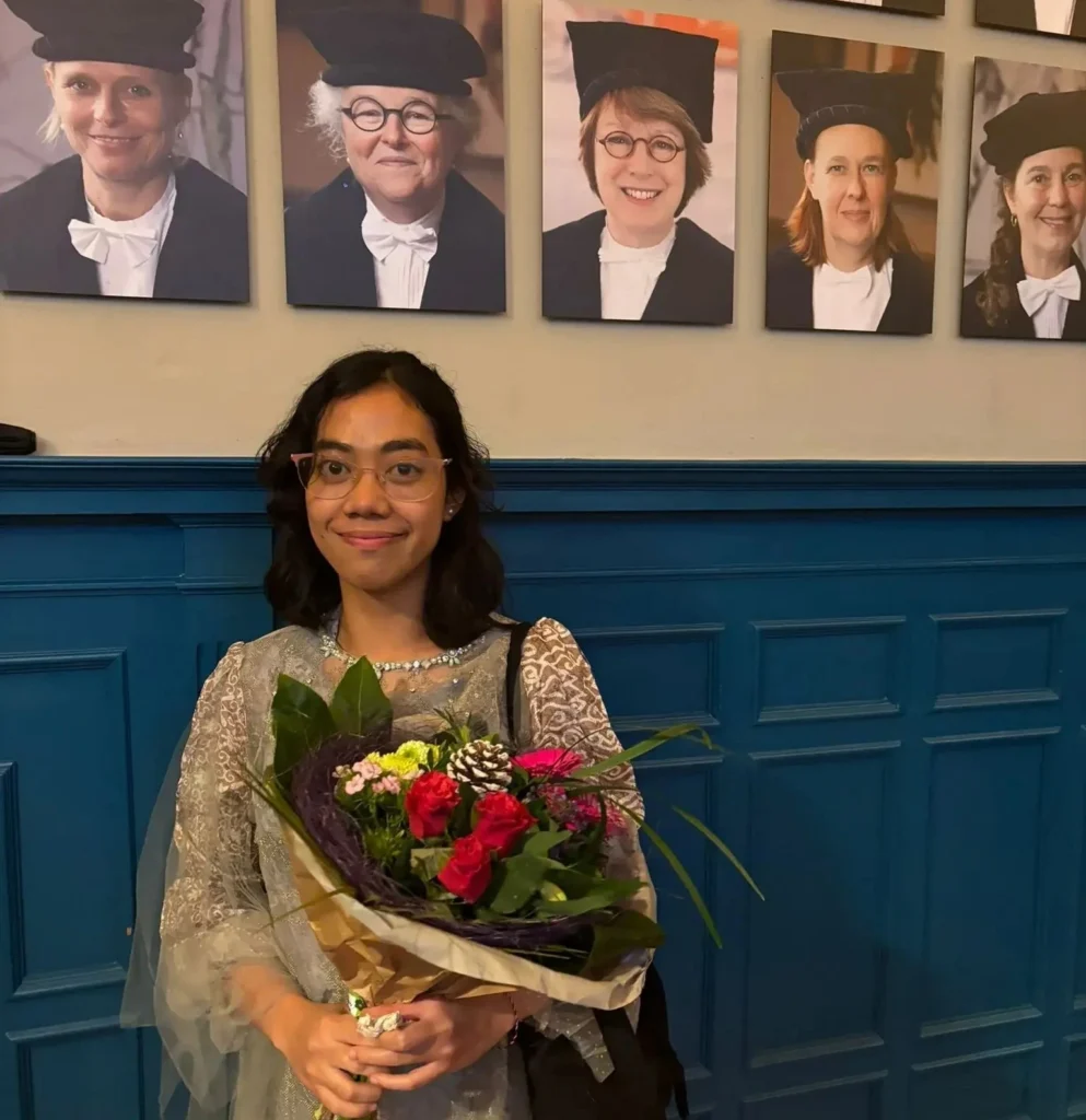 Annida Aqilla Putri, UNAIR Law alumna pursues a career in the Netherlands. (Photo: Personal Document)