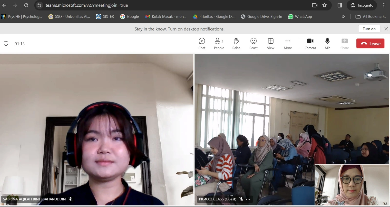 Dr Nur Ainy Fardana Msi, dosen Pendidikan Psikologi UNAIR Memaparkan Materi The Role of Visionary Leadership in Educational Transformation. (Foto: Istimewa)