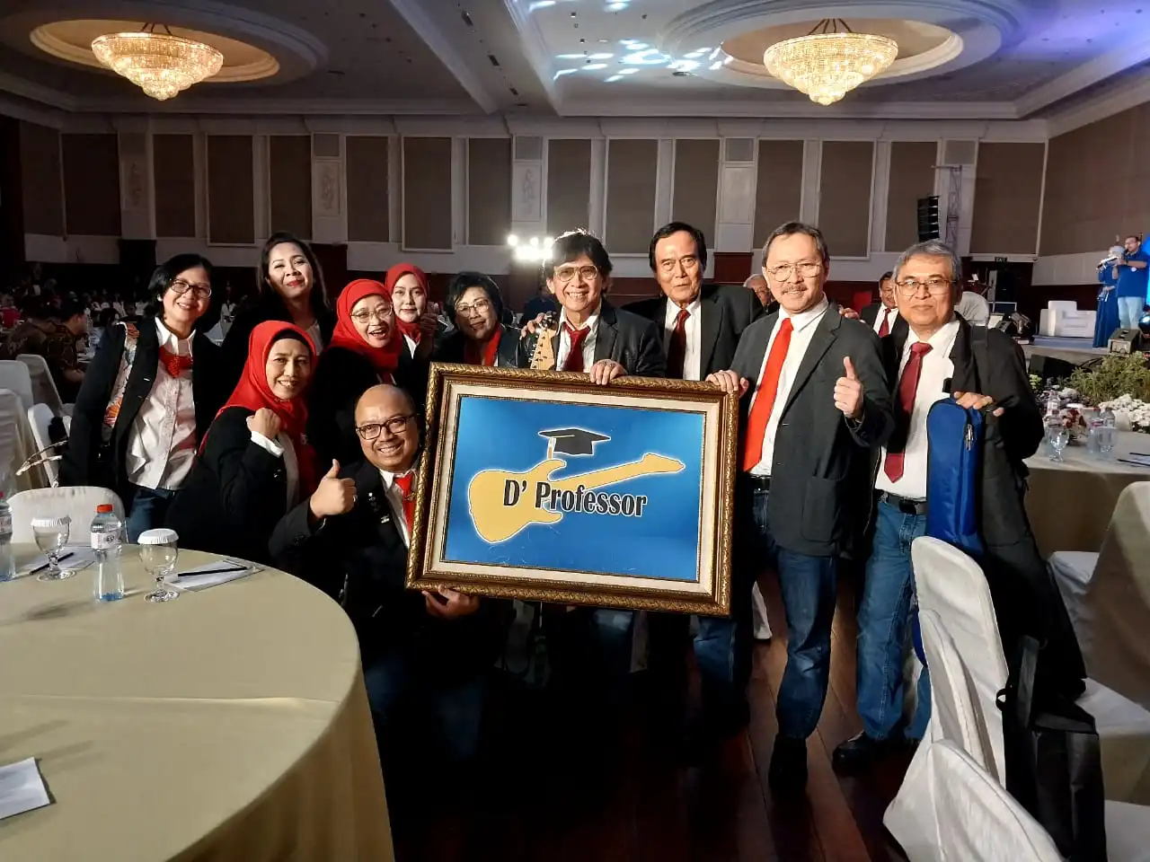 D'Professor band, where all members are professors at Universitas Airlangga