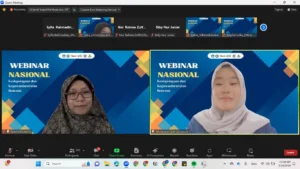 Dr Fanni Okviasanti SKep MKep (kiri) dalam pemaparan Kesiapsiagaan dan Mitigasi Bencana (foto: dokumen pribadi)