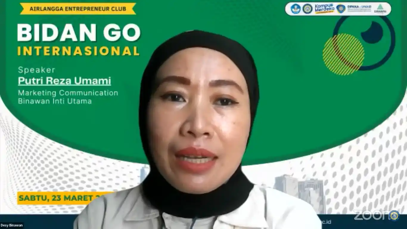 Desy Natalia Widya, Manager of Partnerships at PT Binawan Inti Utama opens the webinar. (Photo: SS Zoom)