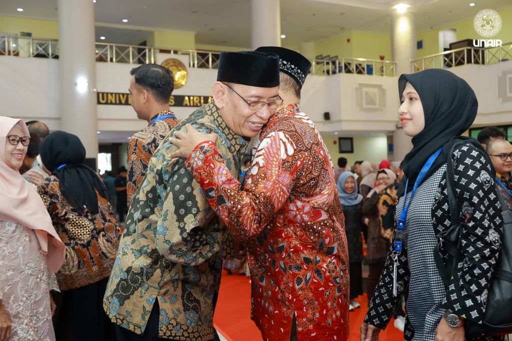 Halal Bi Halal UNAIR 1445 H di Hall Manajemen Kampus MERR-C, Selasa (16/4/2024). (Foto: Imam)