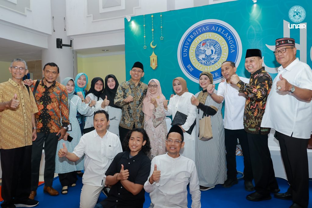 Halal Bi Halal UNAIR 1445 H di Hall Manajemen Kampus MERR-C, Selasa (16/4/2024). (Foto: Imam)
