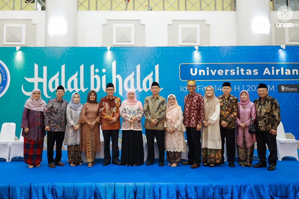 Halal Bi Halal UNAIR 1445 H di Hall Manajemen Kampus MERR-C, Selasa (16/4/2024). (Foto: Imam)