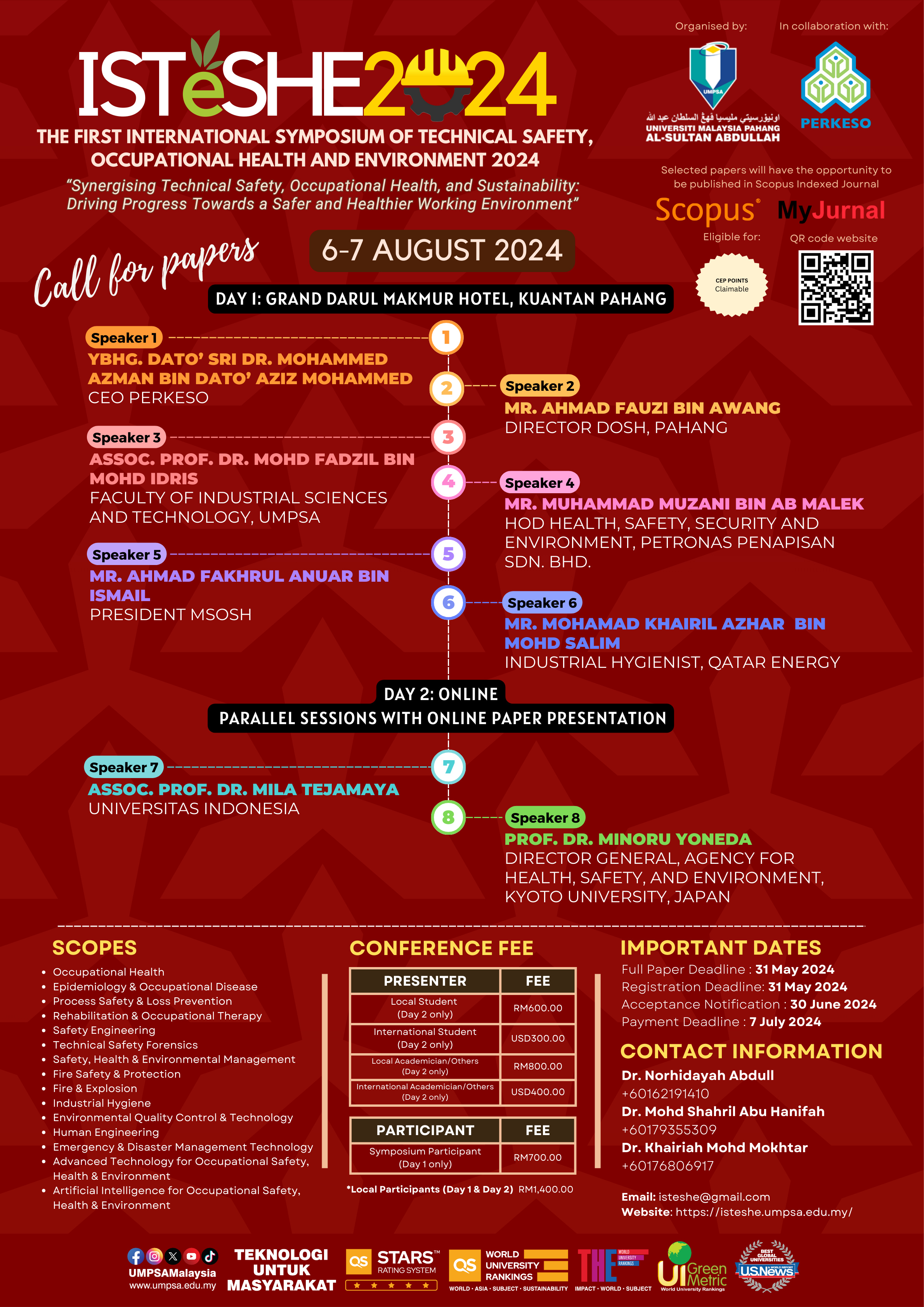 ISTeSHE2024 (The First International Symposium of Technical Safety, Occupational Health and Environment 2024)