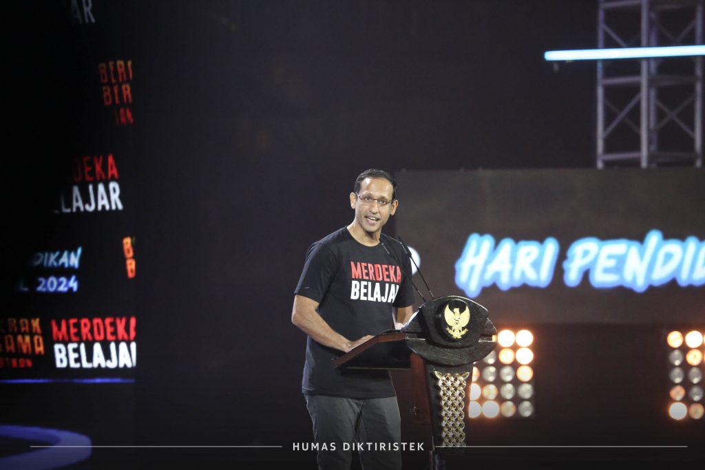 Menteri Pendidikan, Kebudayaan, Riset, dan Teknologi (Mendikbudristek) Republik Indonesia, Nadiem Anwar Makarim BA MBA. (Foto: Humas Diktiristek)