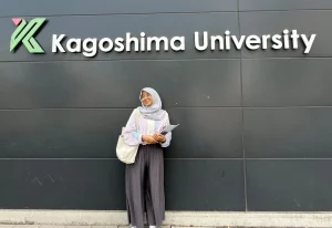Kartika Utami Putri, mahasiswa Bahasa dan Sastra Jepang UNAIR, lolos seleksi beasiswa Kagoshima University 2024. (Foto: Tika)