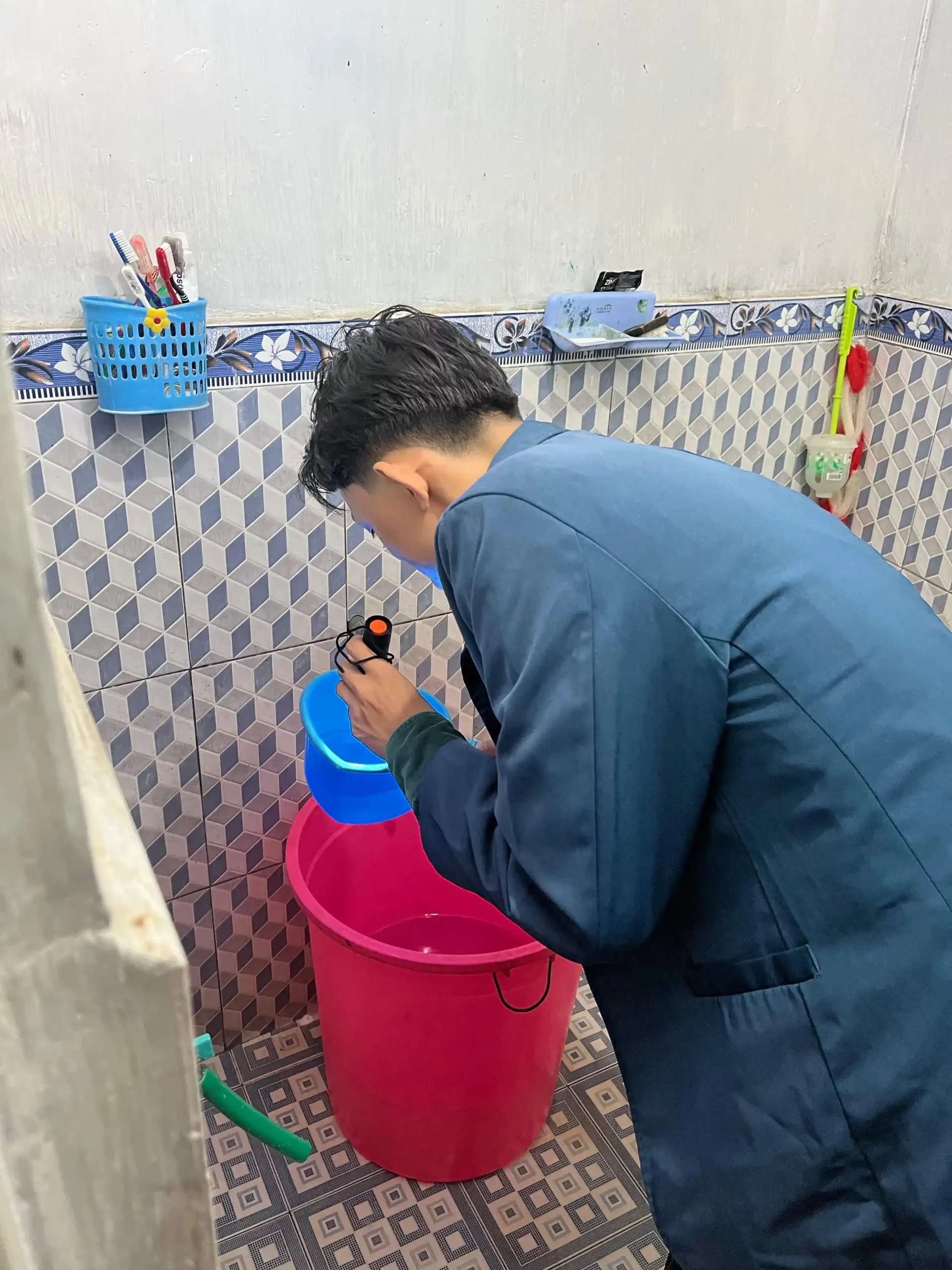 Proses Pendataan Jentik Nyamuk DBD. (Foto: Istimewa)