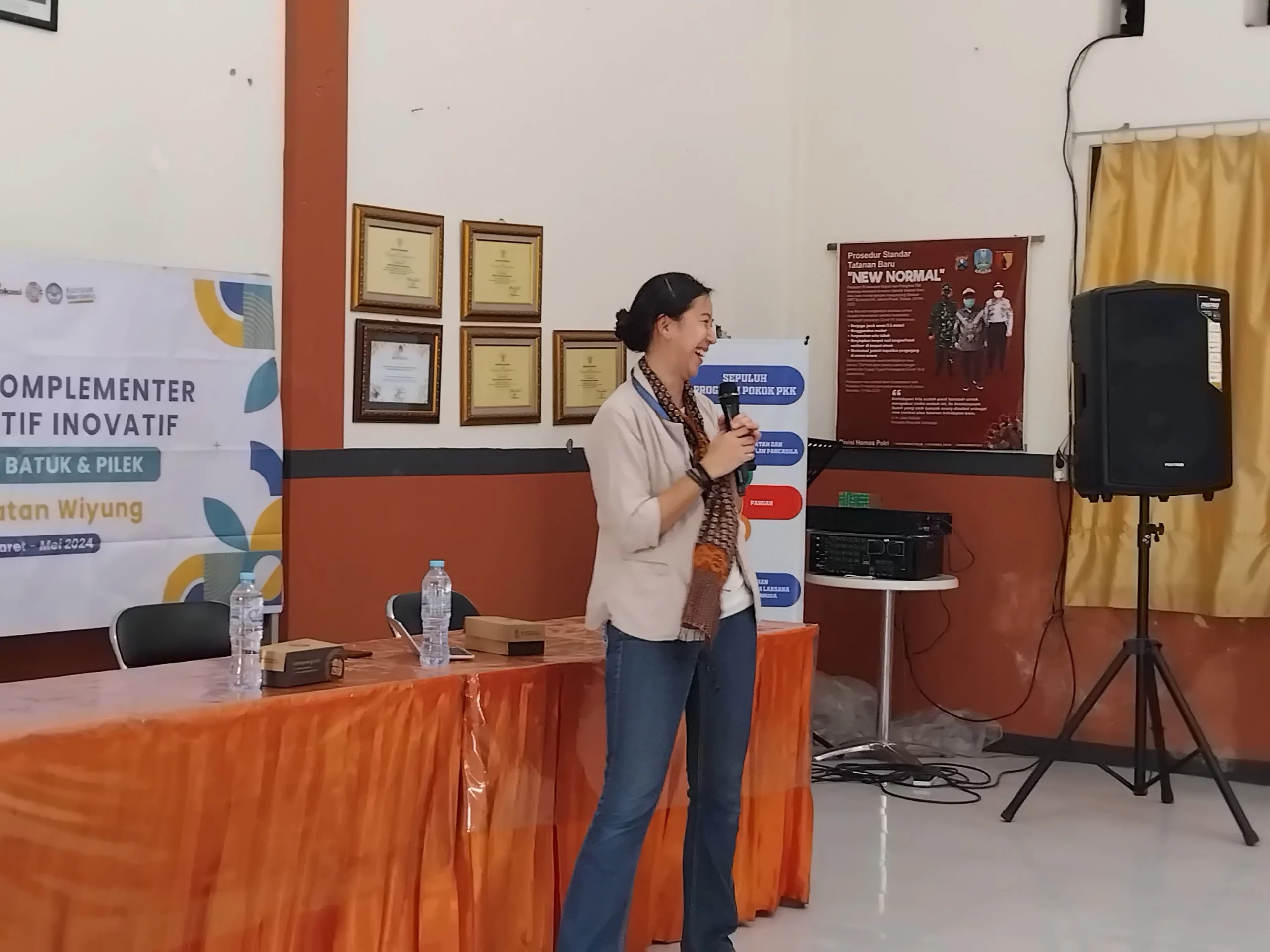 Pemaparan materi cara menjaga nutrisi tepat untuk tangani batuk dan pilek pada Minggu, (2/6/2024). (Foto: Dokumen Pribadi)