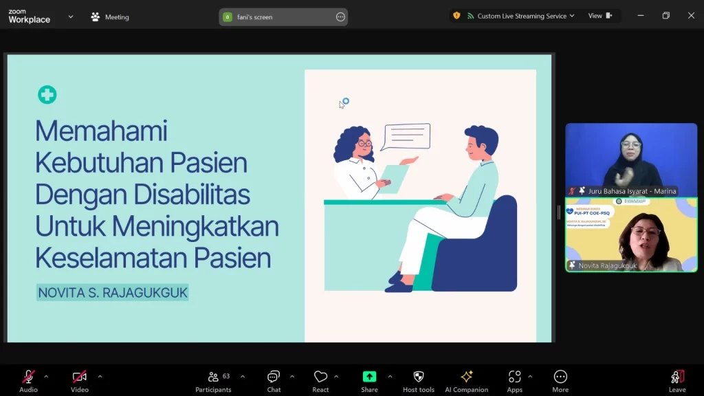 Dokumentasi kegiatan webinar (Foto: Screenshoot Zoom Meeting)