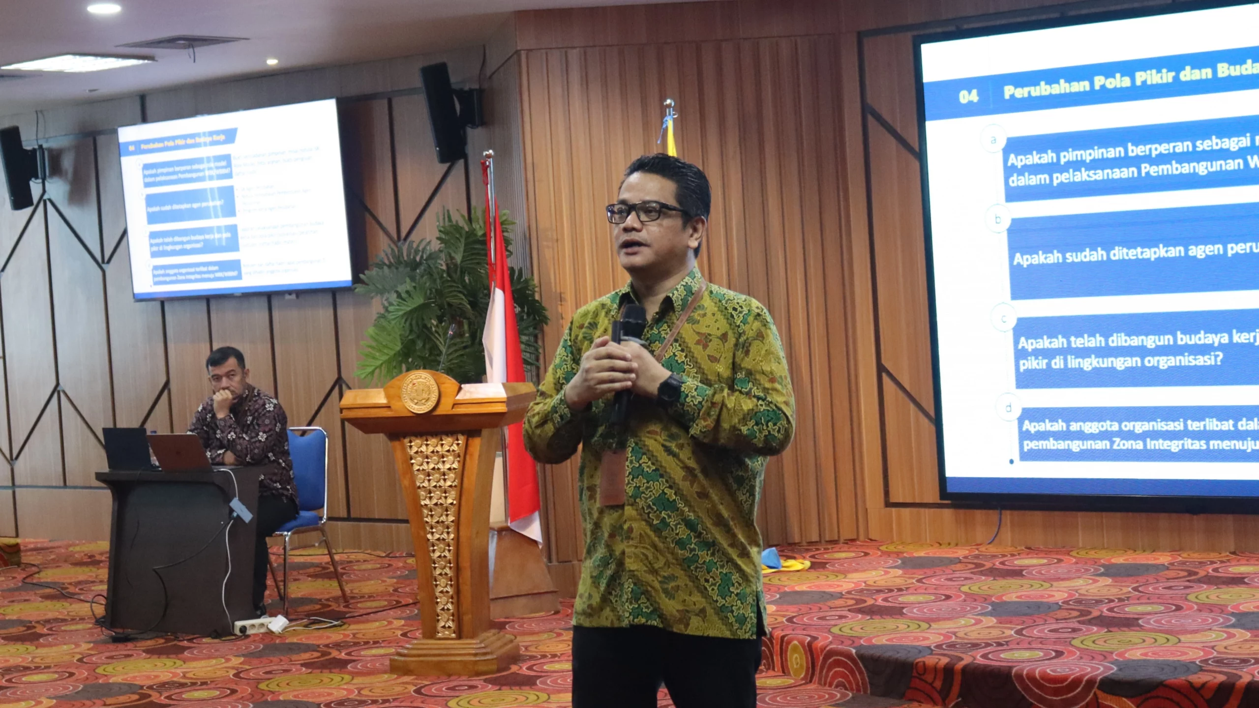 Mohamad Ali Akbar dalam Bimbingan Teknis serta Sosialisasi Pembangunan Zona Integritas. (Foto: Istimewa)