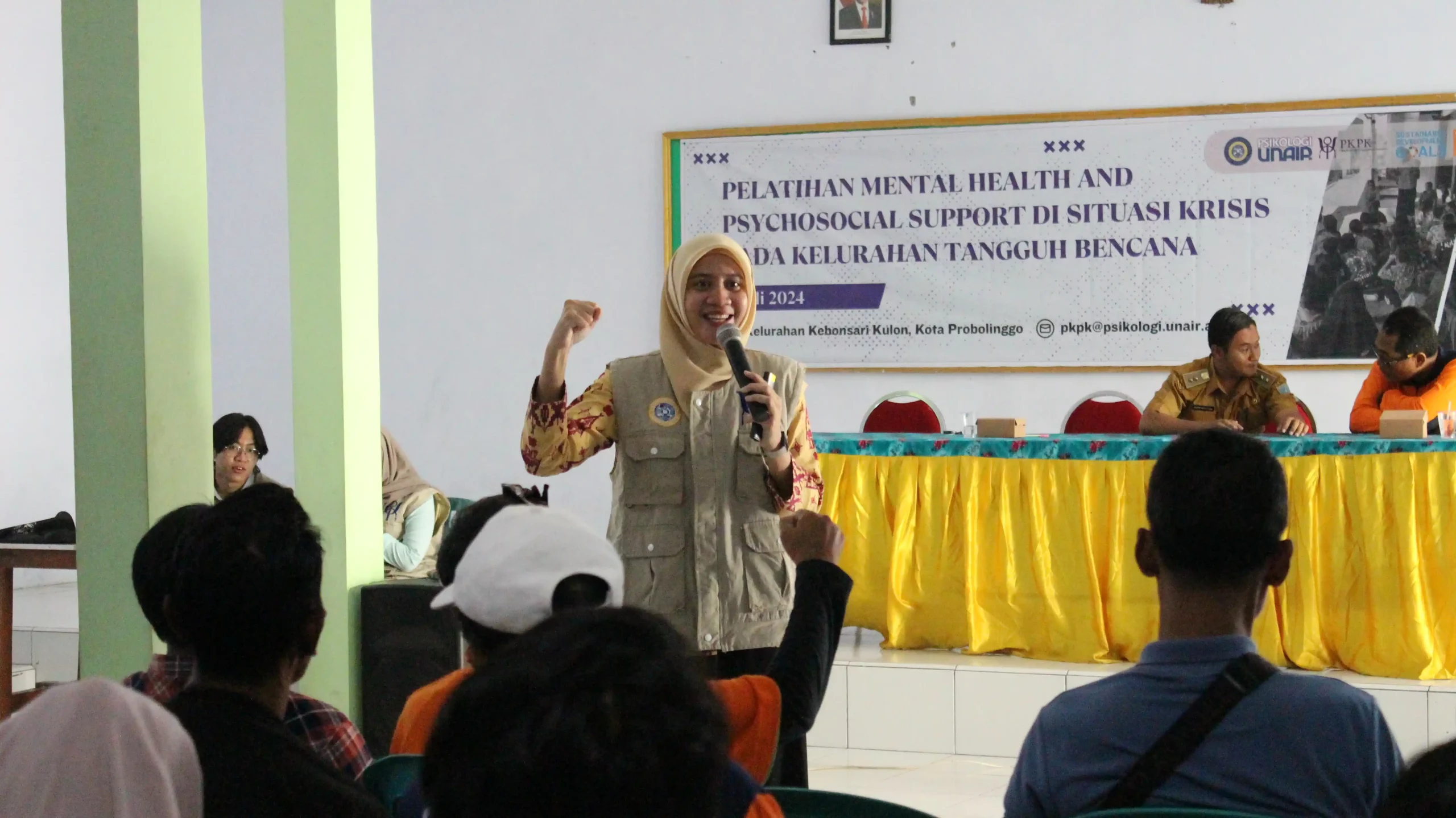 Dokumentasi kegiatan pelatihan Fakultas Psikologi (FPsi) Universitas Airlangga (UNAIR) berkolaborasi dengan Pusat Krisis dan Pengembangan Komunitas (PKPK) Psikologi UNAIR (Foto: Istimewa)