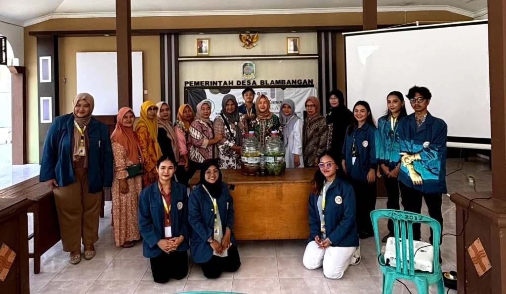 Dokumentasi kegiatan mahasiswa KKN BBK 4 Desa Blambangan, Muncar, Banyuwangi (Foto: Istimewa)