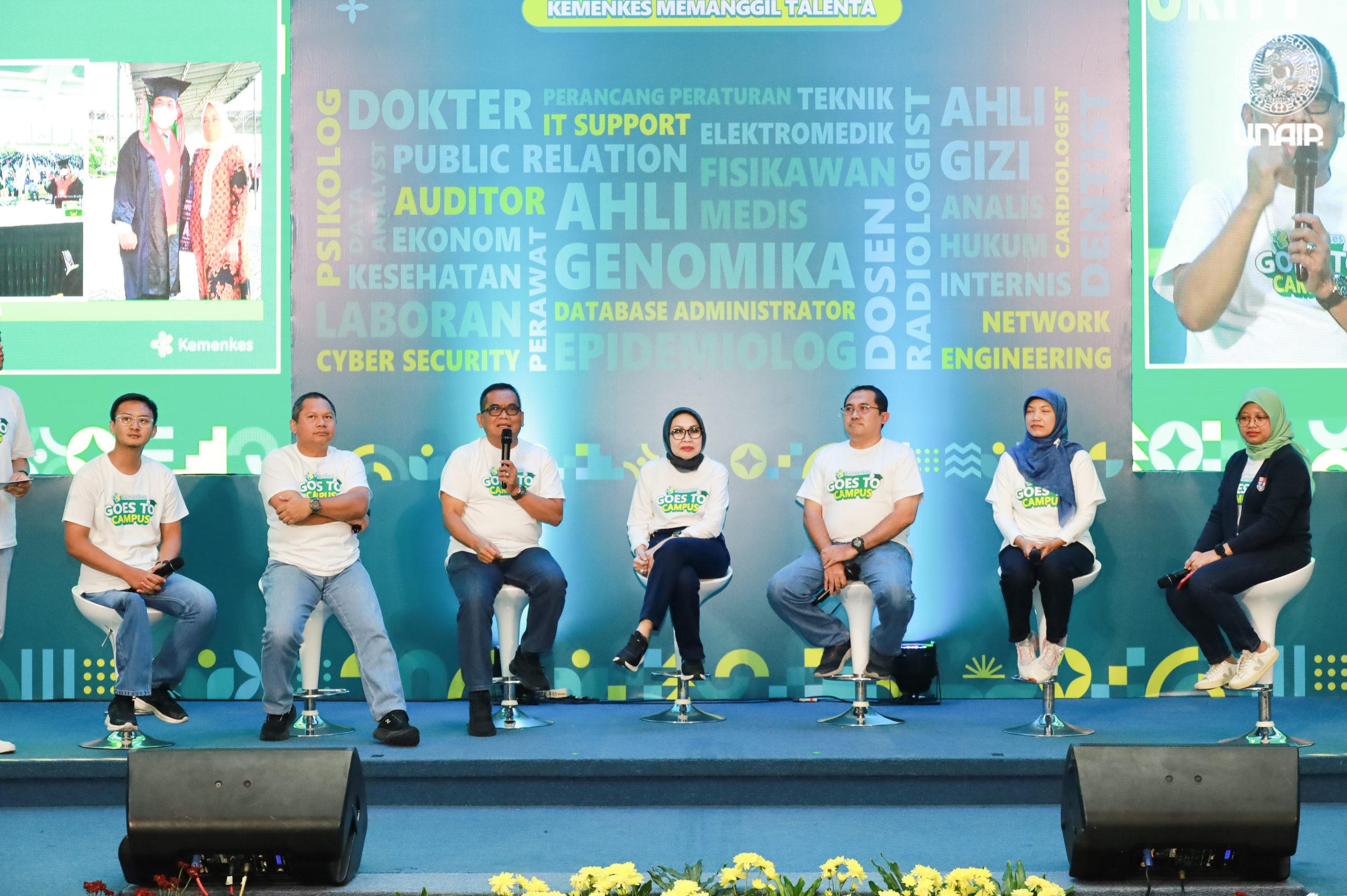 Kegiatan “Kemenkes Goes to Campus” yang berlangsung di Garuda Mukti, Kampus MERR-C UNAIR, Jumat (23/8/2024) (Foto: Humas UNAIR)