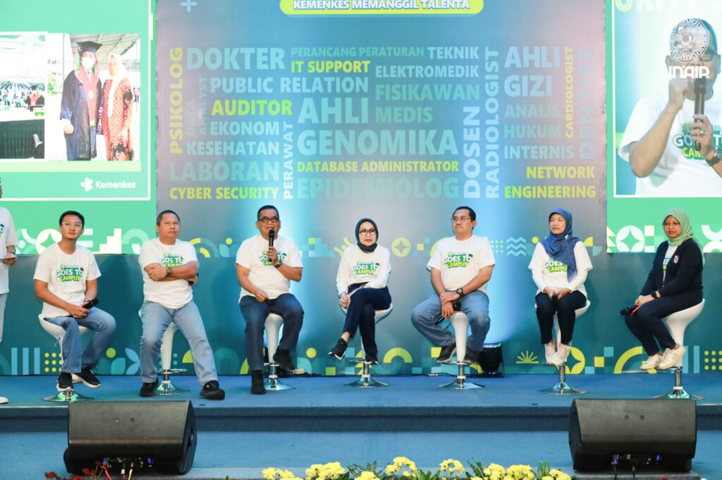 The "Kemenkes Goes to Campus" event at Garuda Mukti, MERR-C Campus UNAIR, on Friday, August 23, 2024 (Photo: UNAIR Public Relations)