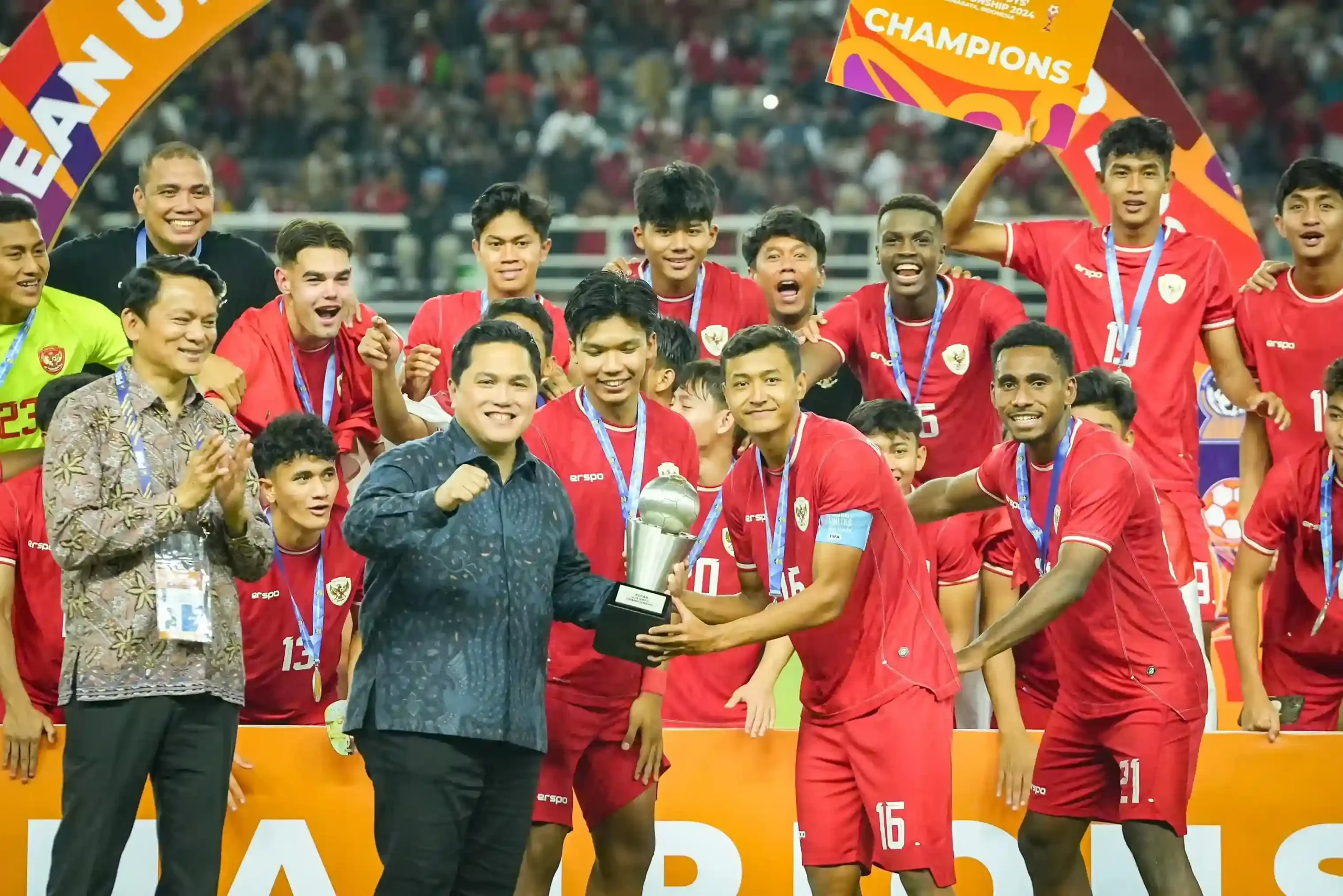 Timnas Indonesia U-19 meraih gelar juara pada Piala AFF 2024 (Foto: RRI)