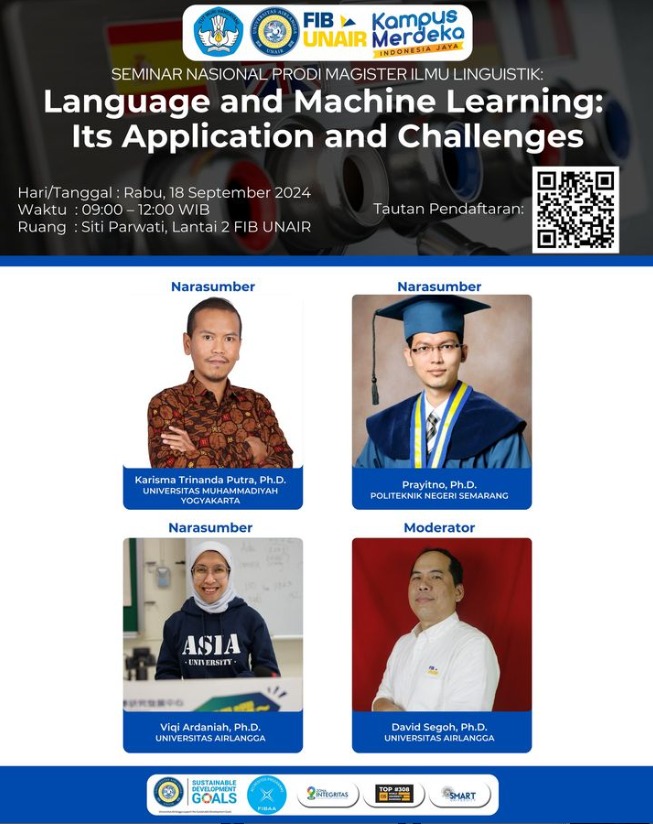 National Seminar: Language and Machine Learning: Its Application and Challenges