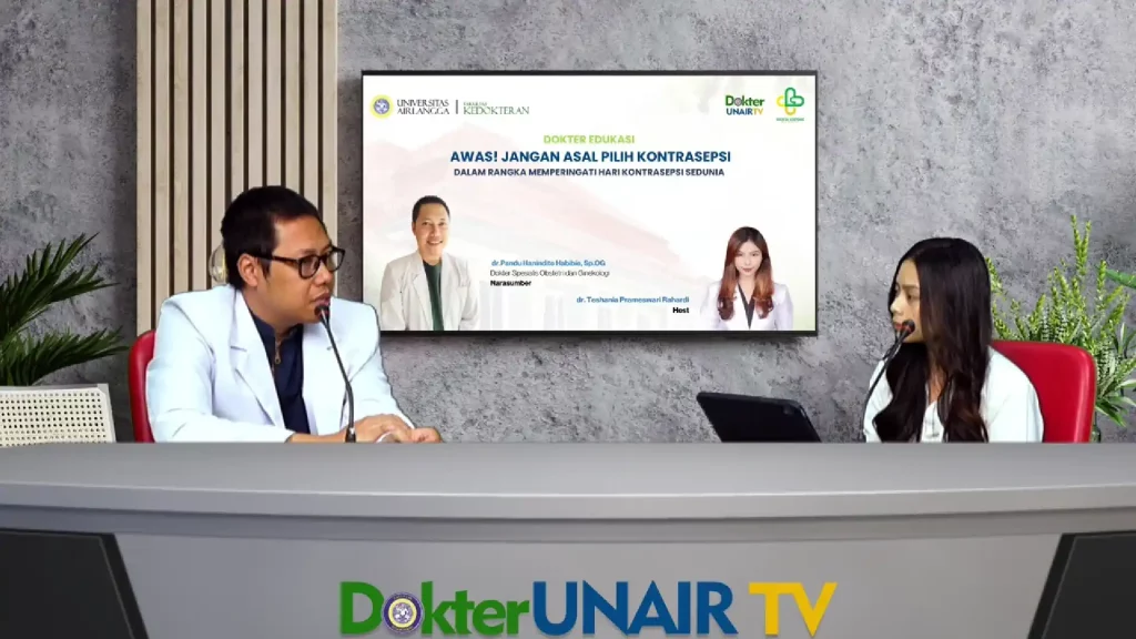 Memperingati Hari Kontrasepsi Sedunia, Dokter Pandu Hanindito Habibie SpOG menjelaskan berbagai jenis metode kontrasepsi dan tips memilih kontrasepsi yang aman (Foto: Youtube Dokter UNAIR TV)