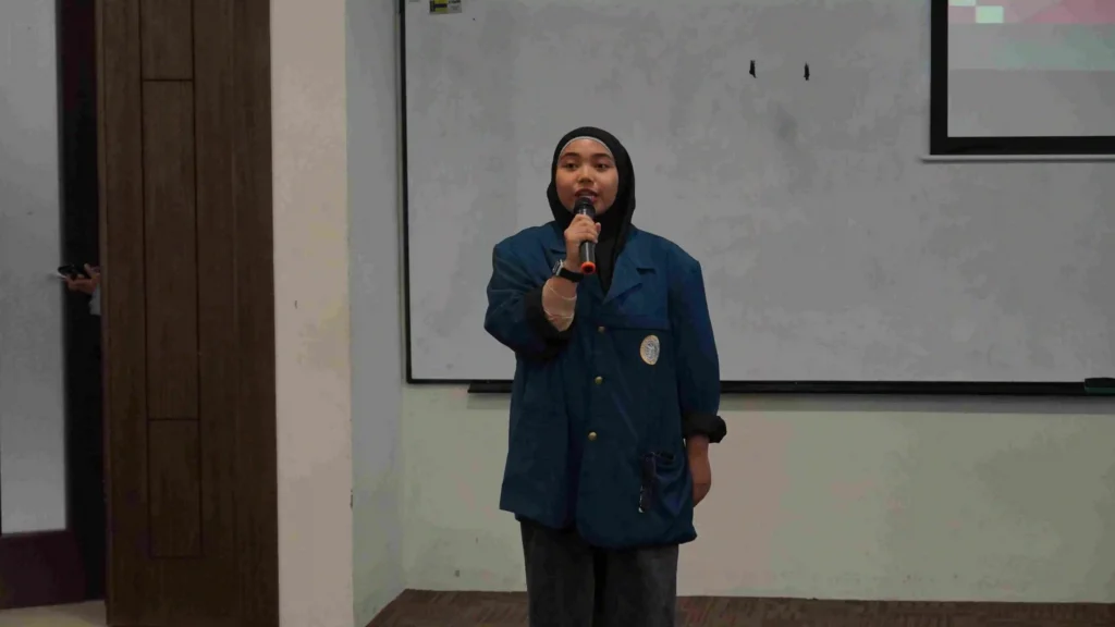 Ketua Pelaksana Alya Keisya Wahyudi memberikan sambutan (Foto: Dokumentasi Panitia)
