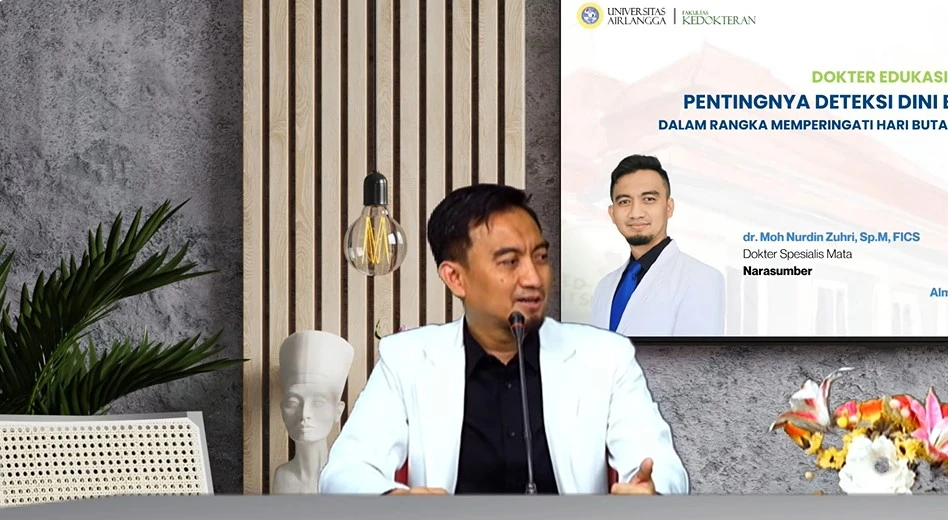 dr Nurdin menjelaskan pengertian buta warna (Foto: Kanal YouTube Dokter UNAIR Tv)