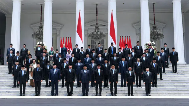 Ilustrasi Kabinet Merah Putih Presiden Prabowo - Gibran (Foto: BBC)