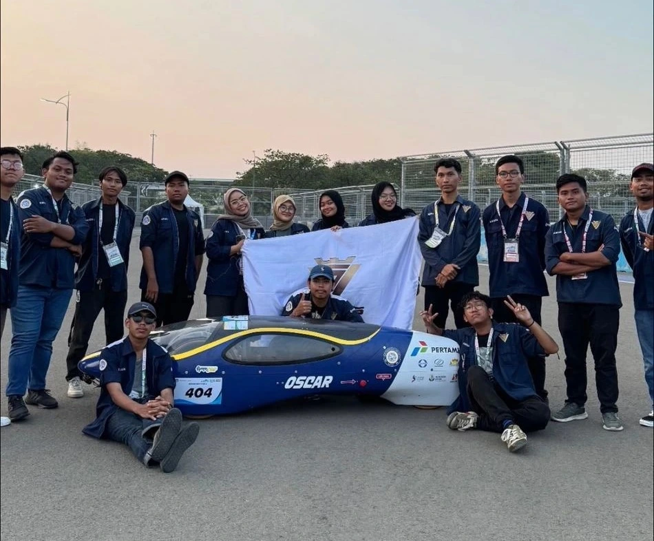 Potret OSCAR, Mobil Battery Electric Vehicle (BEV) besutan EV-OS UNAIR dalam KMH 2024 (Foto: EV-OS UNAIR)