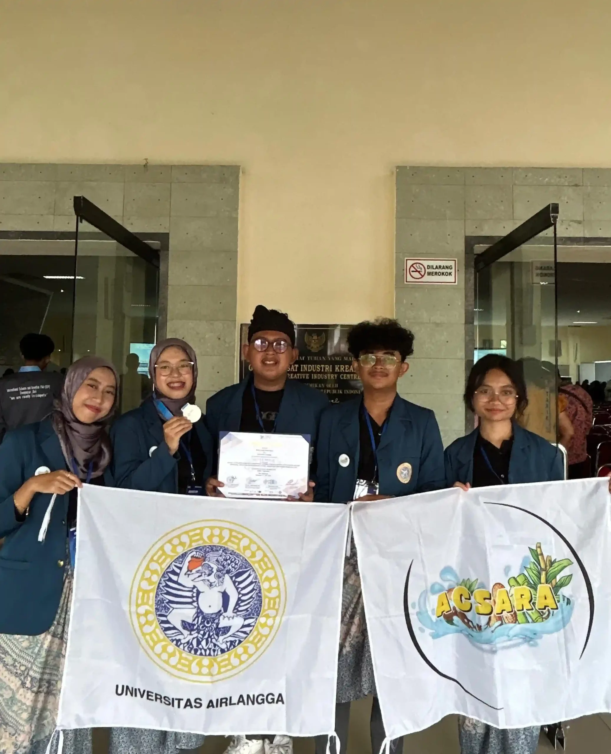 Tim ACSARA UNAIR Raih Medali Perak dalam Kategori Lingkungan di International Science and Invention Fair (ISIF) 2024 (Foto: Istimewa)