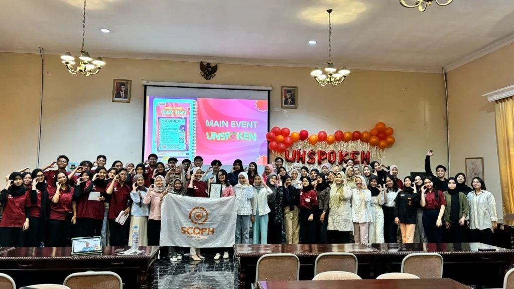 UNSPOKEN (Unveiling Needs, Sharing Paths, Offering Knowledge, Empathy, and Nourishment) bentuk kegiatan peningkatan kesadaran terhadap kesehatan mental yang diadakan di Fakultas Kedokteran Universitas Airlangga, Surabaya (Foto: Istimewa)