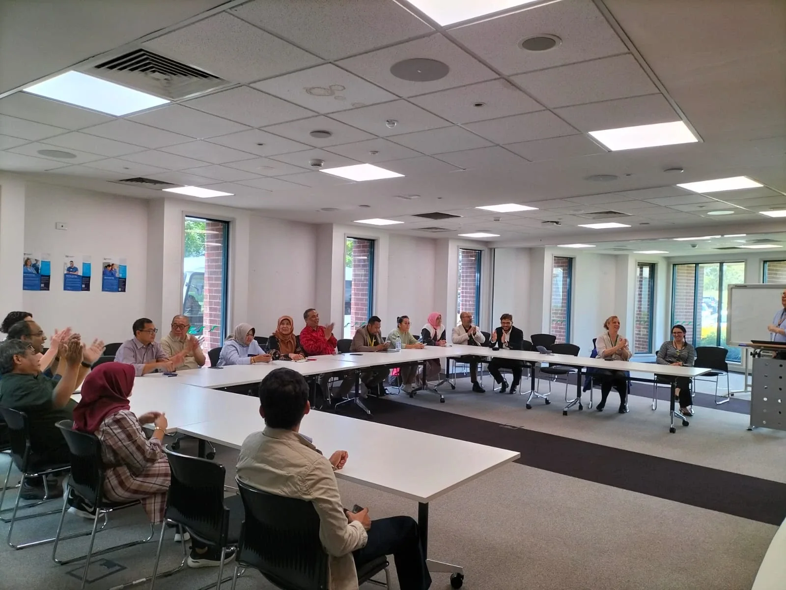 Delegates receive a briefing from Latrobe Regional Health representatives (Photo: By courtesy).
