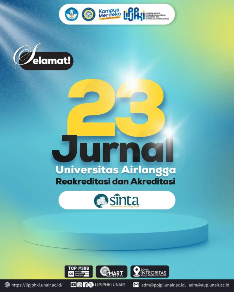 23 UNAIR journals accredited by SINTA. (Photo: LIPJPHKI UNAIR)