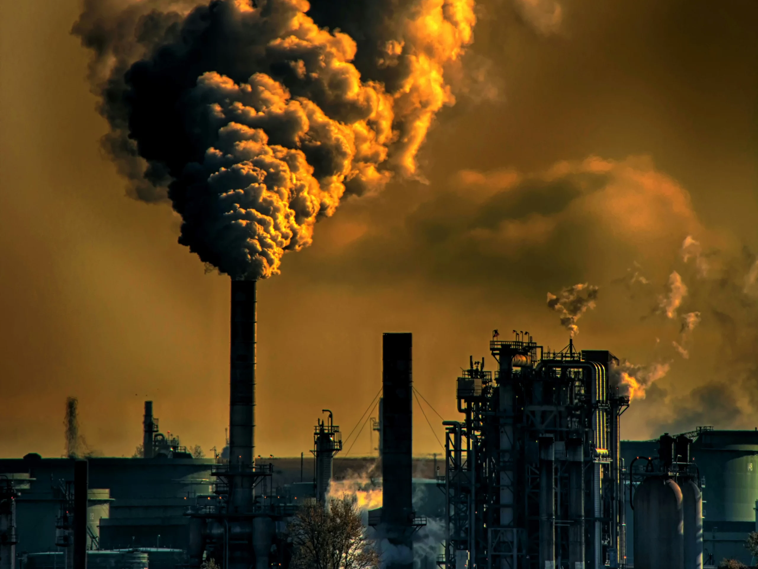 picture of high carbon emission activity