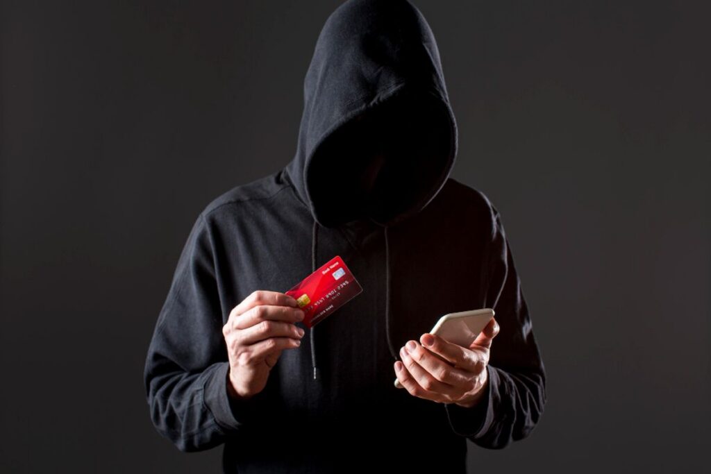 Cybersecurity and fake OTP threats illustration