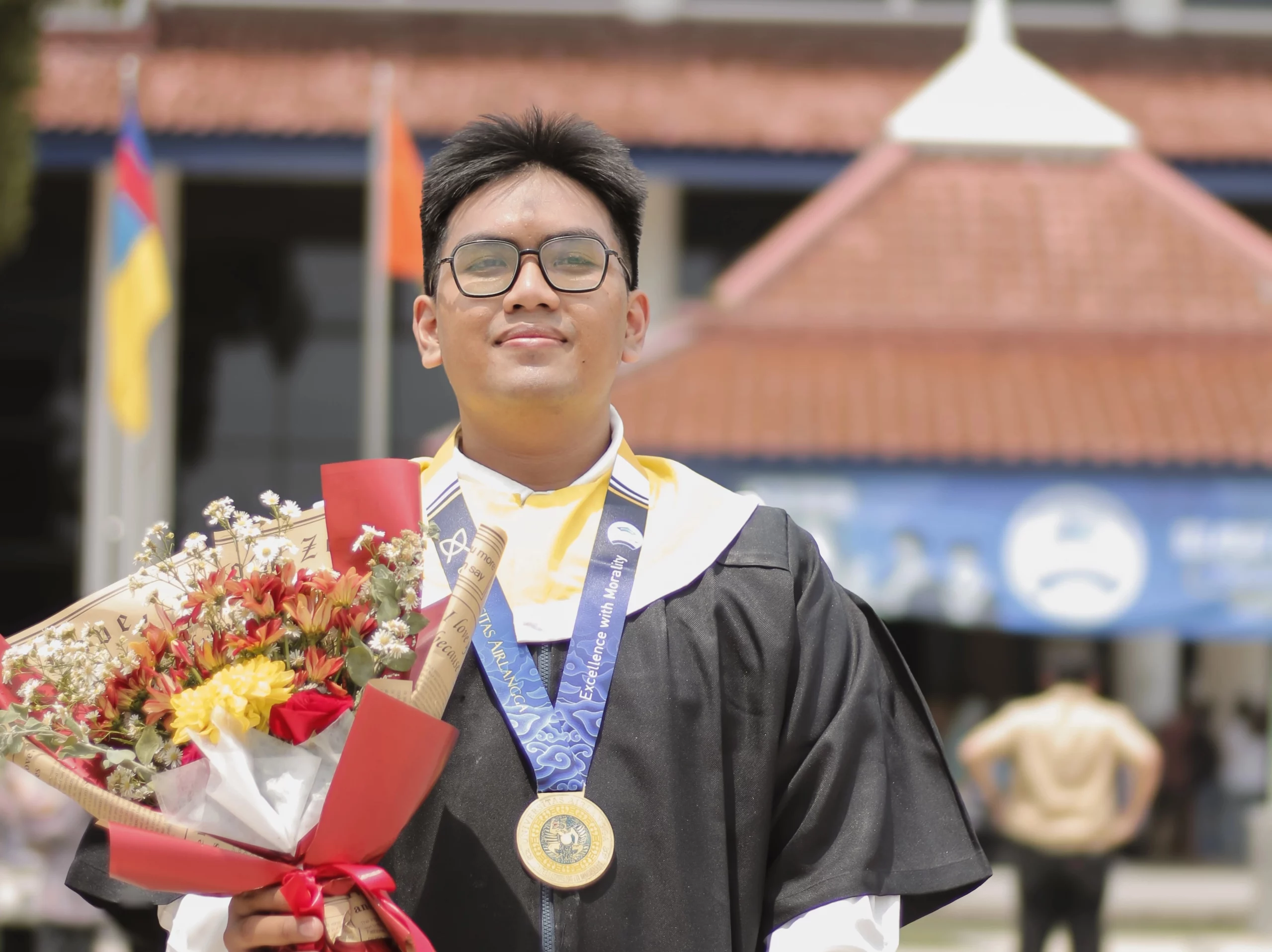 Muhammad Nauris Firdaus Rofaudin, Penerima awardee LPDP dari FIB UNAIR (Foto: Istimewa)