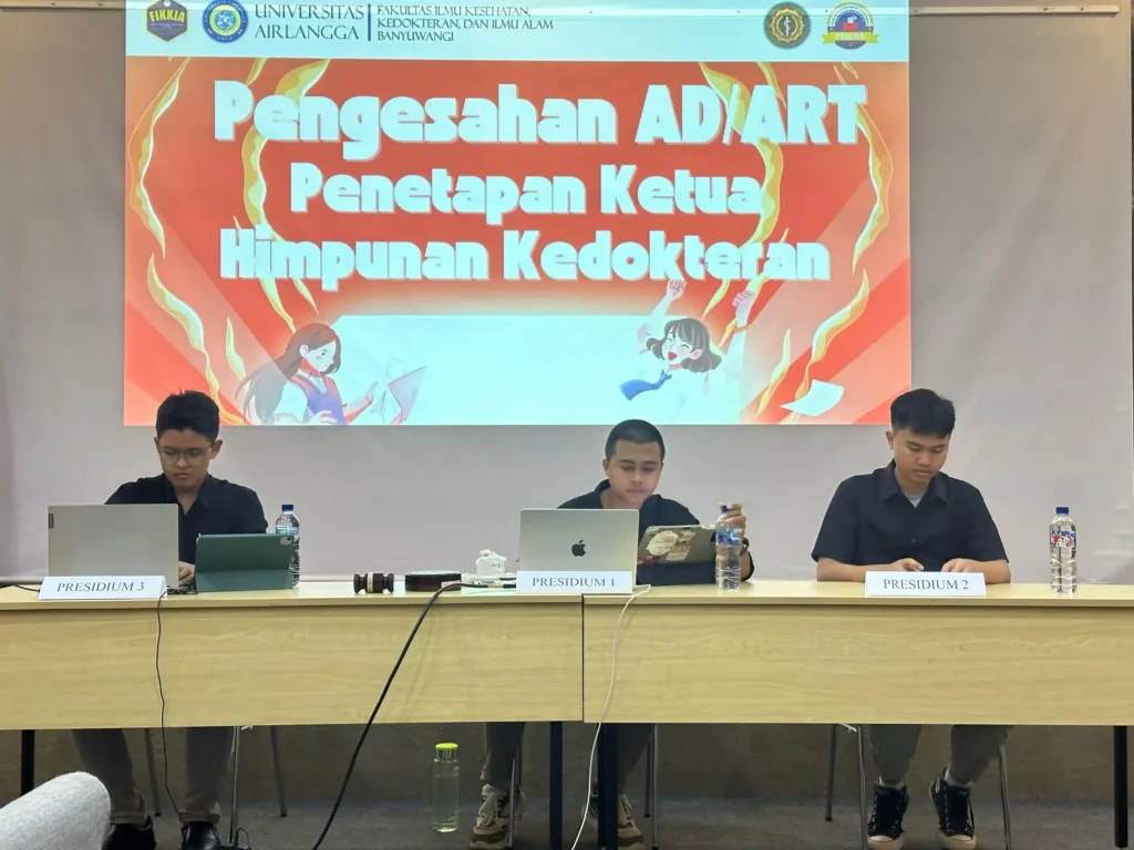 Proses Pengesahan Sidang AD/ART Himpunan Mahasiswa Kedokteran Umum FIKKIA (Foto: Istimewa)