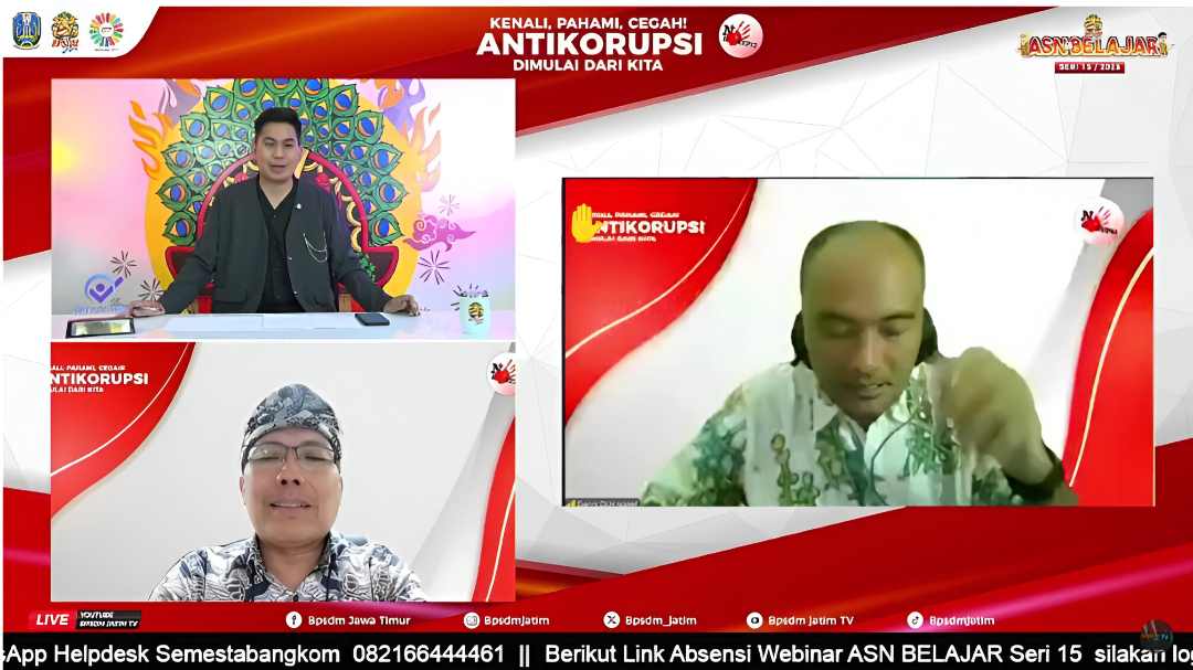 Dr. Eko Supeno, Drs., M.Si., responds to participant questions during the ASN Belajar Series 15 Webinar on Thursday (April 24, 2025).