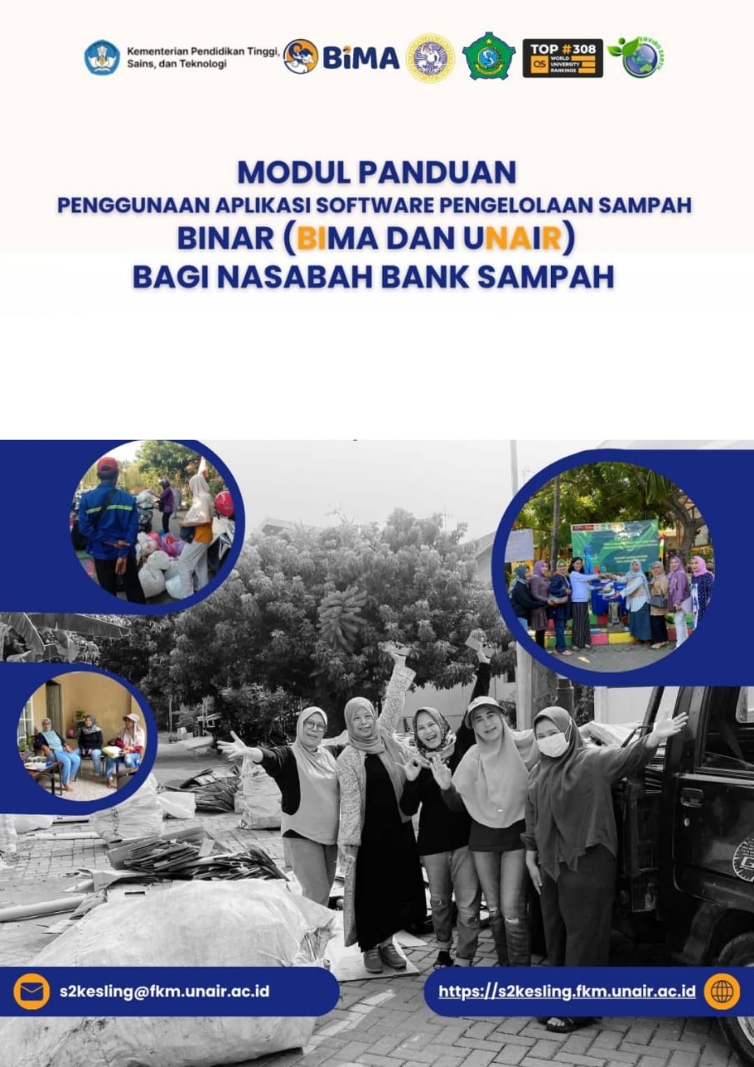 User guide of BINAR app for waste bank members (Photo: Dr. R. Azizah)