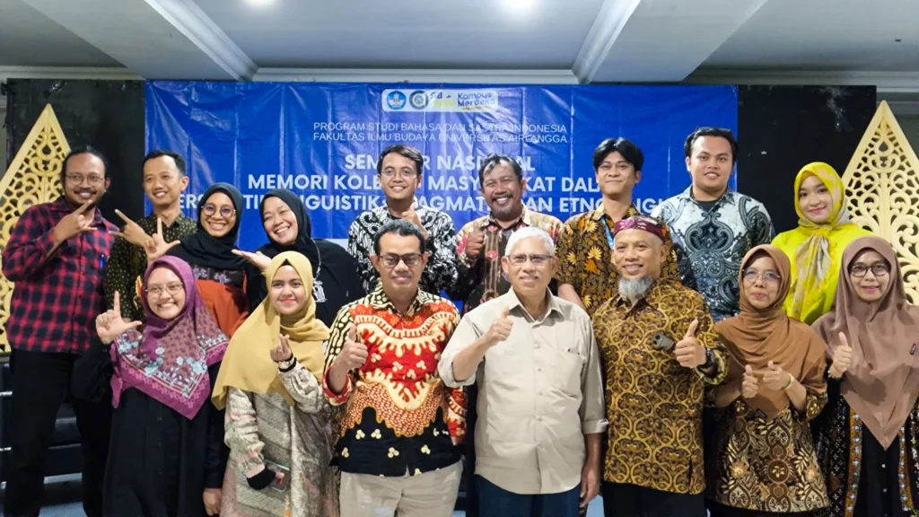 Jajaran dosen prodi Bahasa dan Sastra Indonesia FIB UNAIR (Foto: Istimewa)