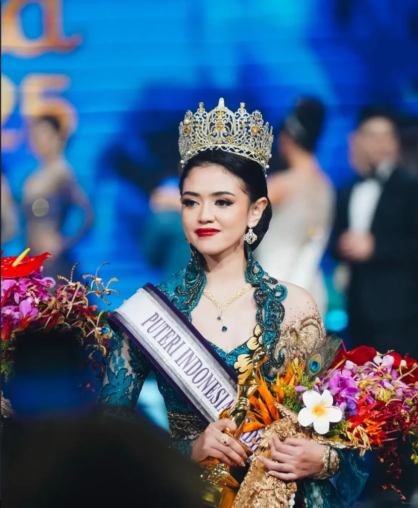 Rinanda Aprillya Maharani, an alumna of Universitas Airlangga’s International Relations program, receives awards at 2025 Puteri Indonesia(Photo: By courtesy)