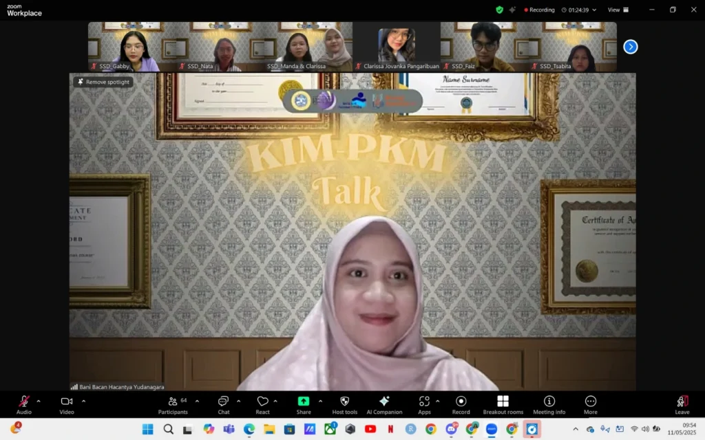 FOTO Bani Bacan Hacantya Yudanagara S Psi M Si dalam kegiatan KIM PKM Talk pada Minggu (11/5/2025). (Foto: istimewa)