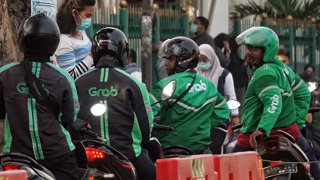 Grab and GoTo drivers. (Photo: kumparan.com)