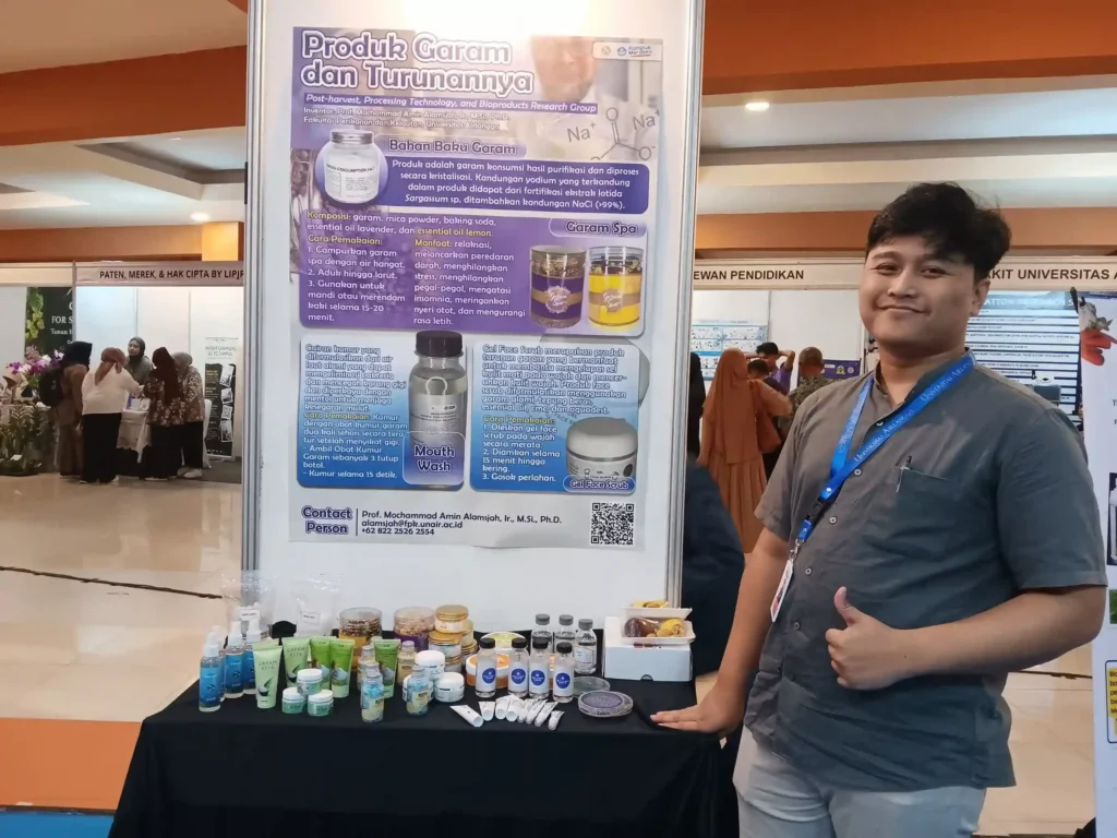 Terry Previo Avianto, M.Si, at FPK UNAIR booth during HITEX 2025 (Photo: By courtesy)