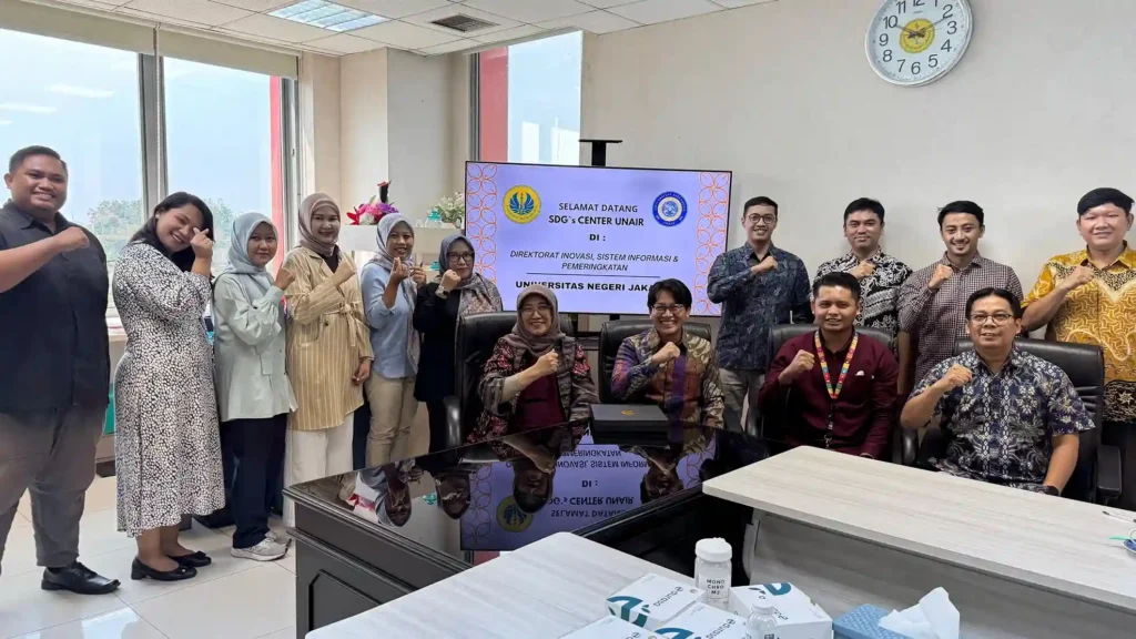 Sustainable Development Goals (SDGs) Center Universitas Airlangga (UNAIR) paid an official visit to Universitas Negeri Jakarta (UNJ) (Photo: By courtesy)
