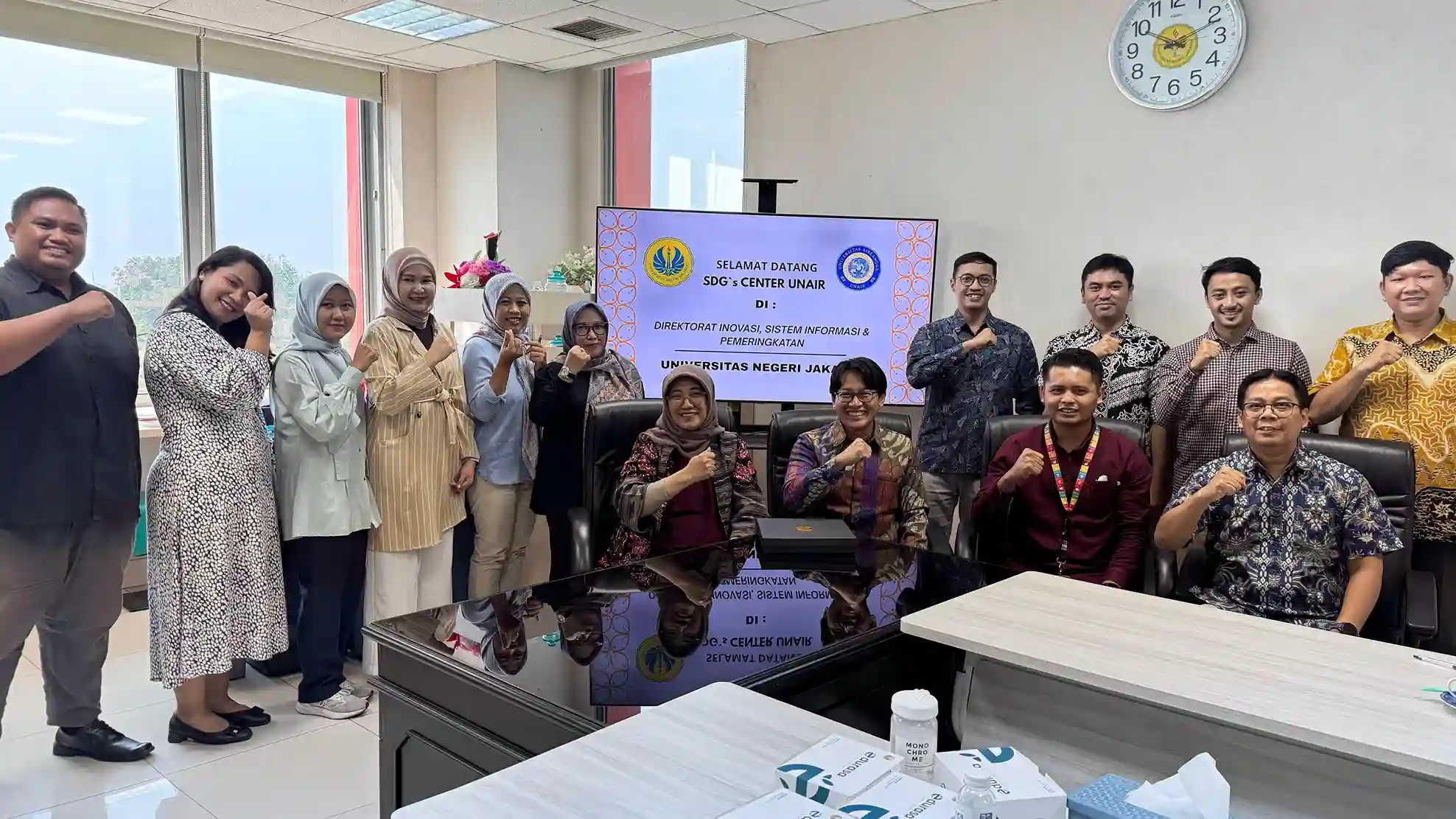 Sustainable Development Goals (SDGs) Center Universitas Airlangga (UNAIR) paid an official visit to Universitas Negeri Jakarta (UNJ) (Photo: By courtesy)