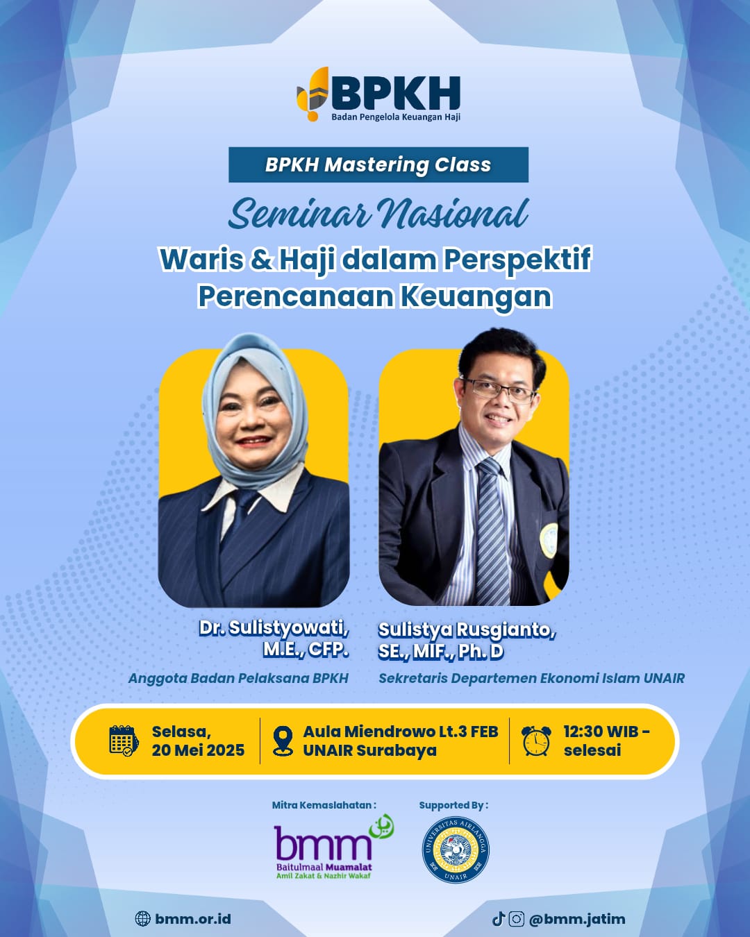 Seminar Nasional Waris & Haji dalam Perspektif Perencanaan Keuangan