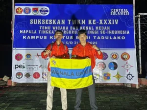 Delegasi WANALA UNAIR, Muhammad Rizqi dan Julio Gitra (Foto: Dok. Narasumber)