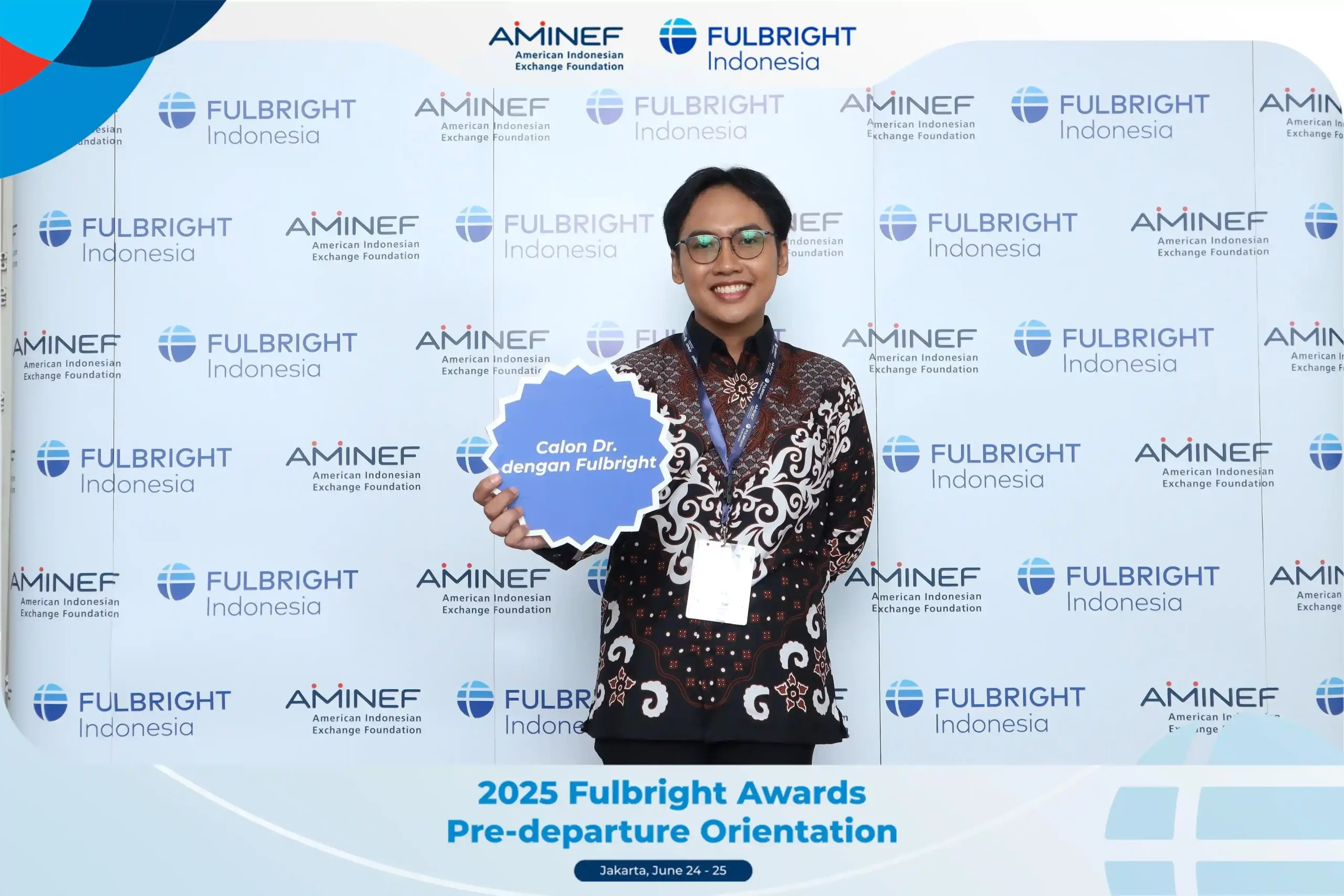 Lalu Ary Kurniawan Hardi ketika mengikuti Fulbright pre departure orientation (Foto: Dok. Pribadi)