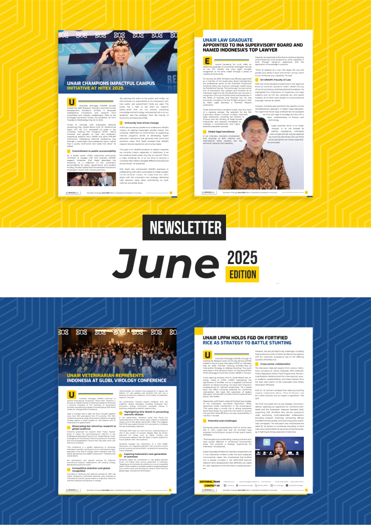 Halaman depan Newsletter Airlangga June Edition